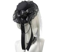 YIGZYCN Sottoculture Accessori per capelli Cappello a cilindro Clip per capelli Gothic Lolitas Lace Headdress