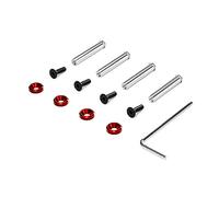 YIGZYCN Squisite viti in lega di alluminio Set di dadi di bloccaggio per ventola di raffreddamento CPU PC Vite in lega di alluminio Set di viti colorate anodizzate per case del computer Ventole di