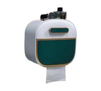 YIGZYCN Supporto con mensola e cassetto adesivo fissato al muro rotolo di stoccaggio dispenser per il tessuto del bagno