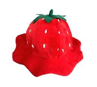 YIGZYCN Trendsetting Cappello a fragola per doppio fidanzamento costume da sposa puntelli foto abbigliamento festa cappelli cartone animato per bambini