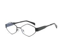 YIGZYCN Unisex Vintage Montatura Shades Trasparente/Lenti Colorate Retro Rimmed Occhiali Geek Costume Lente Trasparente Occhiali Puntelli Foto, Telaio nero piatto Lig