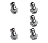 YIGZYCN Universals 3 / 8 "G1 / 4 adattatore per raffreddamento ad acqua in nero o argento per migliorare la dissipazione del calore gancio collegamento in metallo per tubi