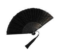 YIGZYCN Ventaglio pieghevole palmare vintage con design in pizzo floreale elegante ventilatore a mano pieghevole prestazioni danza accessori per feste ventilatore portatile