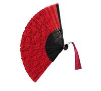 YIGZYCN Ventaglio pieghevole palmare vintage con design in pizzo floreale elegante ventilatore a mano pieghevole prestazioni danza accessori per feste ventilatore portatile
