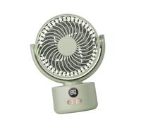 YIGZYCN Ventilatore da campeggio portatile alimentato tramite USB Batteria da 3600 mAh Display digitale Treppiede Base dispositivo di raffreddamento per esterni Indoor Display digitale Fan