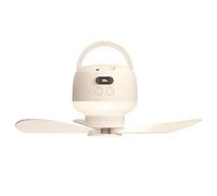 YIGZYCN Ventilatore da soffitto telecomandato ricaricabile con luce a LED Velocità regolabile Silenti Operazioni per tenda da campeggio Home Outdoor Led Camping Fan con telecomando