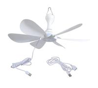 YIGZYCN Ventilatore da tavolo USB leggero con cavo di alimentazione da 3 piedi foglie da 41,9 cm per interni ed esterni basso 5 V Design sicuro ventilatore USB