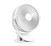 YIGZYCN Ventilatore elettrico da tavolo con ricarica USB per camera da letto da viaggio all'aperto ventilatore da soffitto portatile a clip 4 velocità regolabile ventole di raffreddamento per camera