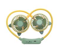 YIGZYCN Ventilatore pieghevole Ventilatore da collo a mani libere Ventilatore ricaricabile Ventilatori sportivi silenziosi per la casa Ventilatori portatili all'aperto 2 velocità Ventilatore da collo