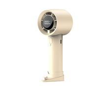 YIGZYCN Ventilatore portatile con display digitale a LED leggero Ventilatore elettrico ricaricabile USB Dispositivo di raffreddamento esterno con display a batteria da 1200 mAh Ventilatore portatile