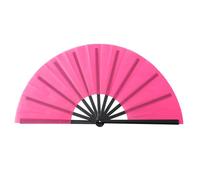 YIGZYCN Ventilatore portatile pieghevole KungFu da 10 pollici con osso nero in tinta unita ventilatore a mano per esposizioni culturali e forniture di celebrazione Kung Fu Fan