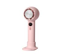YIGZYCN Ventilatore portatile ricaricabile a 3 marce Display digitale Pocket Hand Fan per viaggio ufficio casa campeggio all'aperto tre velocità