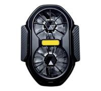 YIGZYCN Ventola di raffreddamento del dissipatore di calore del radiatore del cellulare portatile con doppi flussi d'aria per giochi all'aperto Vlog Live Streaming Gioco mobile Ventola di