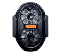 YIGZYCN Ventola di raffreddamento del dissipatore di calore del radiatore del cellulare portatile con doppi flussi d'aria per giochi all'aperto Vlog Live Streaming Gioco mobile Ventola di