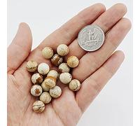 YIHANSS 30pcs 0,26 ''-. 33 '' Ornamento della Sfera di divinazione a Sfera a Sfera Blu Naturale per fengshui, scrying, Decorazione per la casa, Perle Bracciale di Buddha Buona Fortuna Un