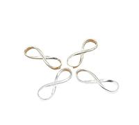 YIHANSS 4pcs 925 Sterling Silver Small Infinity Connector Charms 925 Silver Infinity Charm Shiny Silver Infinity Connectors per Cina