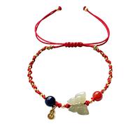 YIHANSS Autentico Bracciale per Pendente a Pendente in Oro in Argento in Argento in Argento in Argento in Argento Sterling Bracciale Fortunato con Lapis Lazuli Bead Bracciale