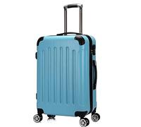 YIHANSS Bagagli da viaggio d'affari da 20 pollici valigie dure bagagli da viaggio d'affari , valigie portatili con ruote doganali a doppia cerniera (colore: nero, dimensione: 20 pollici)