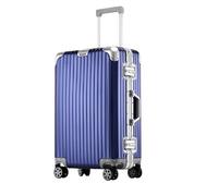 YIHANSS Bagaglio da viaggio d'affari trasporta vagone bagagli con cerniera in alluminio senza cerniera valigia di grandi dimensioni (colore: f, dimensione: 20 pollici)
