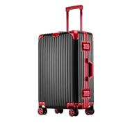 YIHANSS Bagaglio da viaggio d'affari trasporta vagone bagagli con cerniera in alluminio senza cerniera valigia di grandi dimensioni (colore: f, dimensione: 20 pollici)