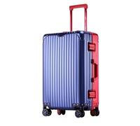 YIHANSS Bagaglio da viaggio d'affari trasporta vagone bagagli con cerniera in alluminio senza cerniera valigia di grandi dimensioni (colore: f, dimensione: 20 pollici)