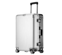 YIHANSS Bagaglio da viaggio d'affari trasporta vagone bagagli con cerniera in alluminio senza cerniera valigia di grandi dimensioni (colore: f, dimensione: 20 pollici)