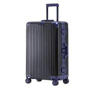 YIHANSS Bagaglio da viaggio d'affari trasporta vagone bagagli con cerniera in alluminio senza cerniera valigia di grandi dimensioni (colore: f, dimensione: 20 pollici)
