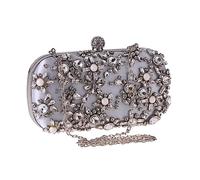 YIHANSS Borsa per la festa della cena di diamanti in lega di diamanti Europa e borsetta degli Stati Uniti Borsa da donna Small Chain Chain's Women's Bag (A)