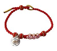 YIHANSS Bracciale di pesca fatta a mano con bracciale bracciale eiffel Bracciale di torre eiffel in argento in argento sterling, braccialetto da calcio regolabile