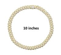 YIHANSS Braccialetti alla caviglia Beach Women Jewelry Iested Bling Link Catena Catena Falta Caradina Caradina Bare Cavalca Cavalche Donne (Colore: C)