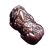 YIHANSS Collane in Pietra Naturale Nere ossidiano Arcobaleno Eye Buddha cranica a Ciondolo Animale pixiu Zodiaco Zodiacale Dono di energia Fortunato Gioielli
