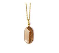 YIHANSS Cristallo Naturale di Pietra Minerale guarigione Druzy Druzy Chakra Stone Paperino Gioielli di guarigione Energia per Le Donne Regali della Collana della Catena Dorata