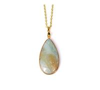 YIHANSS Cristallo Naturale di Pietra Minerale guarigione Druzy Druzy Chakra Stone Paperino Gioielli di guarigione Energia per Le Donne Regali della Collana della Catena Dorata