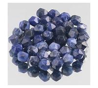 YIHANSS Cristallo Naturale Ruvido Naturale sfaccettatura Naturale Blu Jaspers Tallone di Pietra per Gioielli Che producono Perline per distanziali sciolte di Bracciale Fai-da-Te 6/8/10m m 15