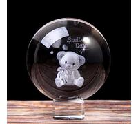 YIHANSS Decorazione Natalizia di Crystal Ball Crystal Crystal Gift per Le Figurine per Animali in Miniatura per Un Regalo di Arredamento di Natale di Natale