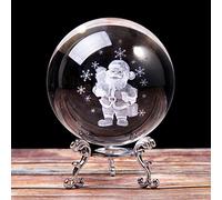 YIHANSS Decorazione Natalizia di Crystal Ball Crystal Crystal Gift per Le Figurine per Animali in Miniatura per Un Regalo di Arredamento di Natale di Natale