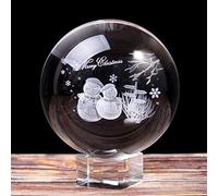 YIHANSS Decorazione Natalizia di Crystal Ball Crystal Crystal Gift per Le Figurine per Animali in Miniatura per Un Regalo di Arredamento di Natale di Natale