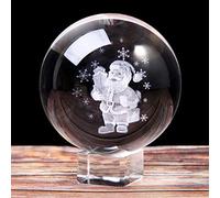 YIHANSS Decorazione Natalizia di Crystal Ball Crystal Crystal Gift per Le Figurine per Animali in Miniatura per Un Regalo di Arredamento di Natale di Natale