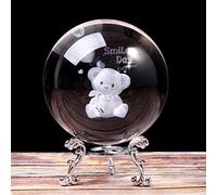 YIHANSS Decorazione Natalizia di Crystal Ball Crystal Crystal Gift per Le Figurine per Animali in Miniatura per Un Regalo di Arredamento di Natale di Natale
