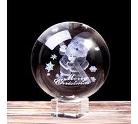 YIHANSS Decorazione Natalizia di Crystal Ball Crystal Crystal Gift per Le Figurine per Animali in Miniatura per Un Regalo di Arredamento di Natale di Natale