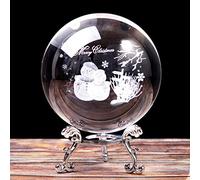 YIHANSS Decorazione Natalizia di Crystal Ball Crystal Crystal Gift per Le Figurine per Animali in Miniatura per Un Regalo di Arredamento di Natale di Natale