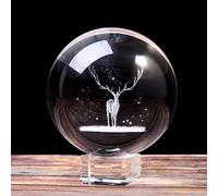 YIHANSS Decorazione Natalizia di Crystal Ball Crystal Crystal Gift per Le Figurine per Animali in Miniatura per Un Regalo di Arredamento di Natale di Natale