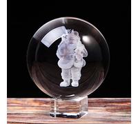 YIHANSS Decorazione Natalizia di Crystal Ball Crystal Crystal Gift per Le Figurine per Animali in Miniatura per Un Regalo di Arredamento di Natale di Natale