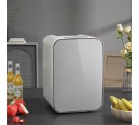 YIHANSS Mini frigorifero portatile, piccolo frigorifero per il trucco, frigorifero compatto per cucina, dormitorio, appartamento, ufficio, campeggio, viaggio, camion, barca (colore: bianco) (bianco)