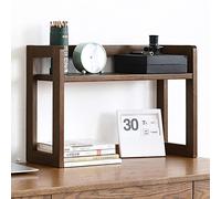 YIHANSS Organizzatore di librerie desktop in quercia - rastrelliere multifunzionale per ufficio, cucina, bagno e camera da letto - scaffale di stoccaggio della libreria da banco