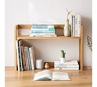 YIHANSS Organizzatore di librerie desktop in quercia - rastrelliere multifunzionale per ufficio, cucina, bagno e camera da letto - scaffale di stoccaggio della libreria da banco
