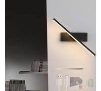 YIHANSS Plionate murali Moderne, Luce a Parete Interna a LED 330 ° Lampada a Parete rotabile con applione da Parete Ricaricabile con Touch Control Switch Luce murale 10% -100% luminosità Regolabile