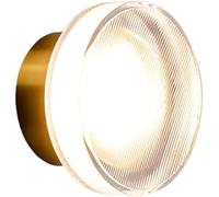 YIHANSS Prononi con pareti 7w Luci da Parete Bianca Calda Bianca Mini M-Inile Light Rotonda con Pale sconde Lampada da Parete Interno Decorazioni per la casa lampade montate a Parete compatibili con