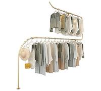 YIHANSS Servitore di Abbigliamento per Il Negozio di Abbigliamento, Negozio di Abbigliamento in Metallo in Ferro a Parete Scaffali per Montaggio a Parete, griglia per Abbigliamento per Abbigliamento