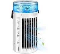 YIHANSS Ventola dei condizionatori di Mini Aria d'Acqua d'Acqua Dolce, refrigeratore di Aria Personale, Mini condizionatore Mini Portatile 4in1, Ventola del Raffreddamento ad Aria da Letto Coolier
